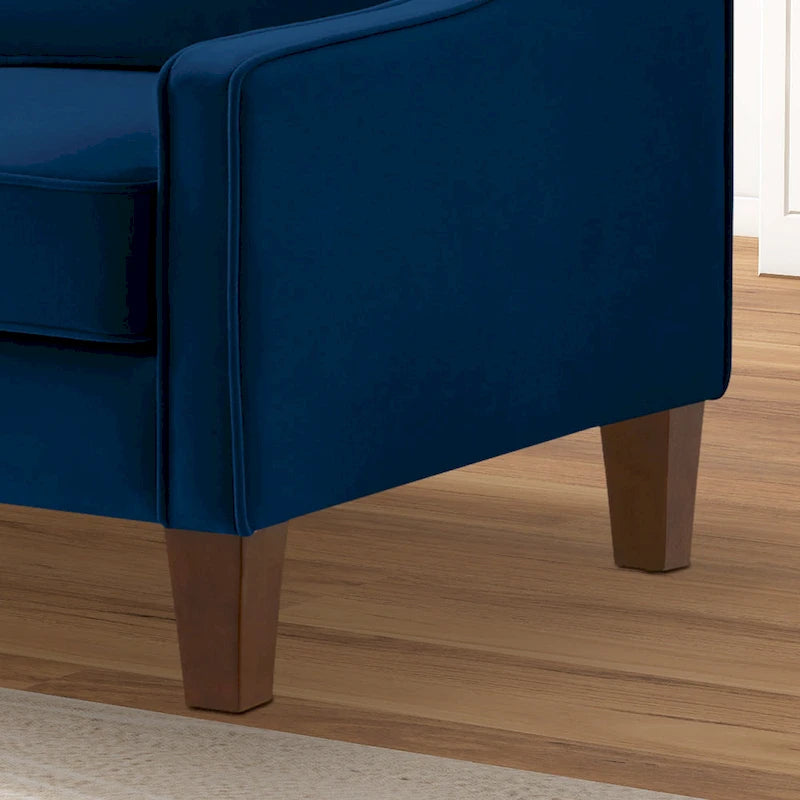 Fauteuil d'appoint moderne en velours, fauteuil simple