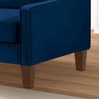 Fauteuil d'appoint moderne en velours, fauteuil simple