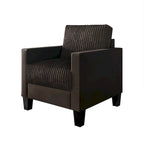 Fauteuil rembourré en velours côtelé de style Mid-Century Modern