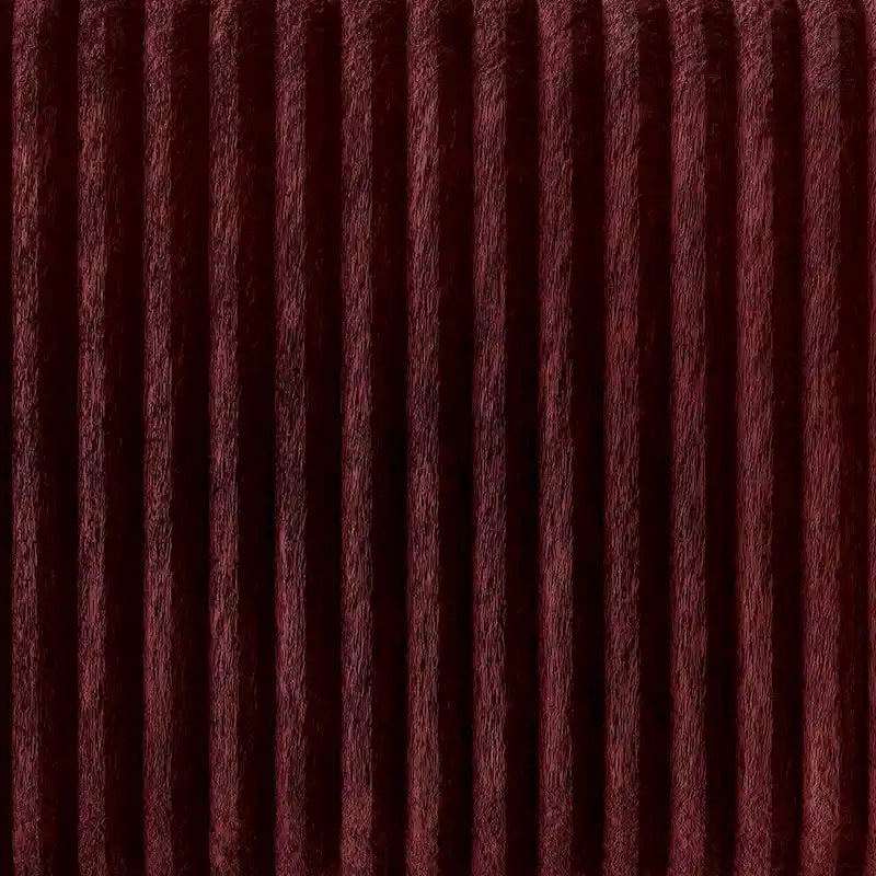 Fauteuil rembourré en velours côtelé de style Mid-Century Modern