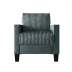 Fauteuil rembourré en velours côtelé de style Mid-Century Modern