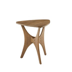 Table d'appoint latérale en bois triangulaire, table d'appoint moderne pour salon, chambre à coucher, studio