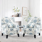 Fauteuil inclinable manuel avec accoudoirs, réglable, à oreilles, lot de 2