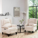 Fauteuil inclinable manuel avec accoudoirs, réglable, à oreilles, lot de 2
