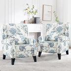 Fauteuil inclinable manuel avec accoudoirs, réglable, à oreilles, lot de 2