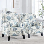 Fauteuil inclinable manuel avec accoudoirs, réglable, à oreilles, lot de 2