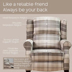 Fauteuil inclinable manuel avec accoudoirs, réglable, à oreilles, lot de 2