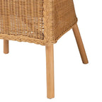 Chaise de salle à manger en rotin Camelia Bohème Miel Clair