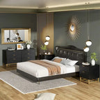 Commode à 6 tiroirs pour chambre à coucher, commode en bois