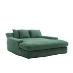Canapé-lit paresseux 2 places en chenille avec 5 coussins de dossier